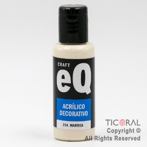 ACRIL.DECOR.EQ 214 MANTECA 50ML X 6 UNIDADES